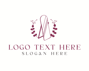 Furniture - Fashion Floral Mirror logo design