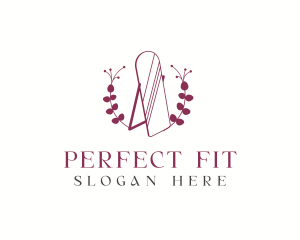 Fitting - Fashion Floral Mirror logo design