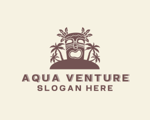 Scubadiving - Tropical Tiki Island logo design