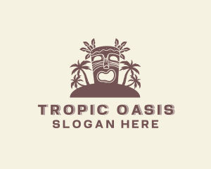 Tropical Tiki Island logo design