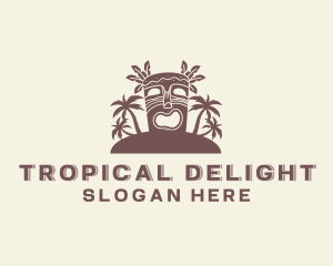 Tropical Tiki Island logo design