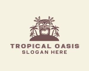 Tropical Tiki Island logo design