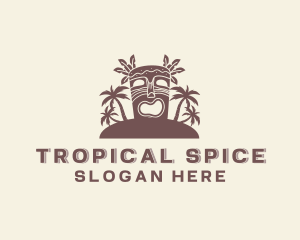 Tropical Tiki Island logo design