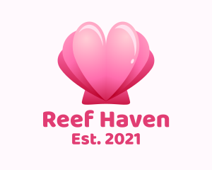 Reef - Heart Clam Shell logo design