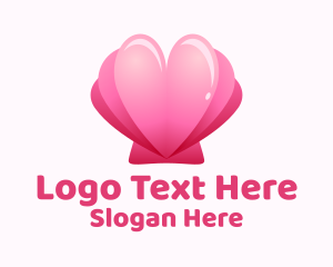 Heart Clam Shell  Logo