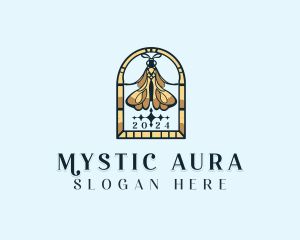 Moth Insect Mystic logo design