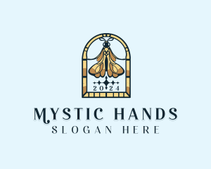 Moth Insect Mystic logo design