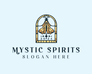 Moth Insect Mystic logo design