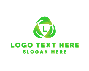 Plant - Recycle Organic Leaves logo design