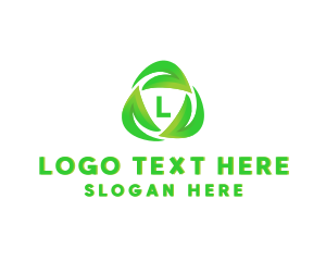 Vegan - Recycle Organic Leaves logo design