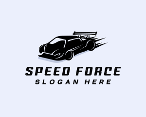 Fast Super Car Racing logo design