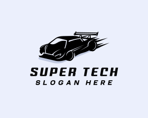 Fast Super Car Racing logo design