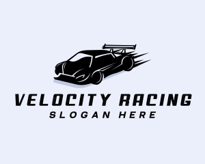 Fast Super Car Racing logo design