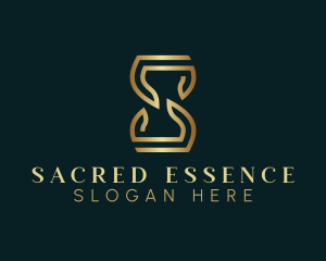 Luxury Hourglass Letter S logo design