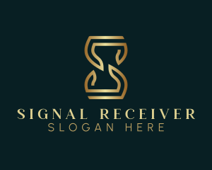 Luxury Hourglass Letter S logo design