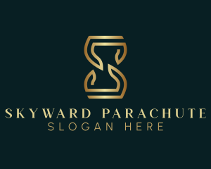 Luxury Hourglass Letter S logo design