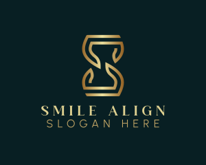 Luxury Hourglass Letter S logo design