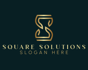 Luxury Hourglass Letter S logo design