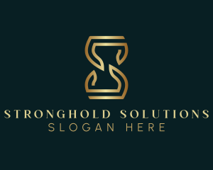 Luxury Hourglass Letter S logo design