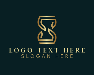 Eight - Luxury Hourglass Letter S logo design