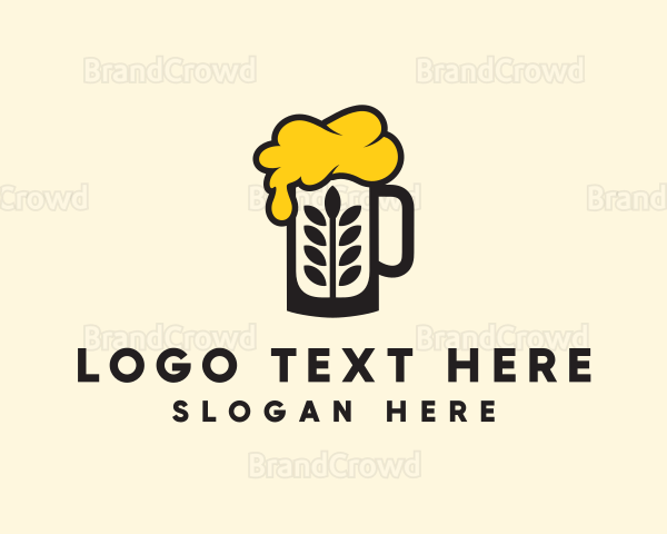 Barley Beer Mug Logo
