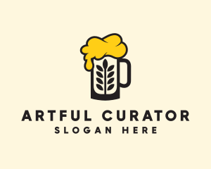 Barley Beer Mug logo design