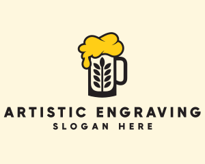 Barley Beer Mug logo design