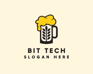 Barley Beer Mug logo design