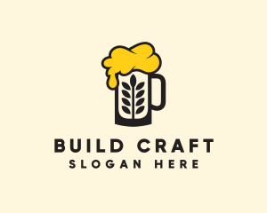 Barley Beer Mug logo design