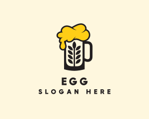 Barley Beer Mug logo design