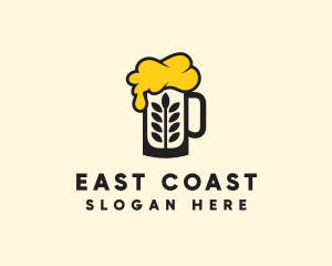 Barley Beer Mug logo design