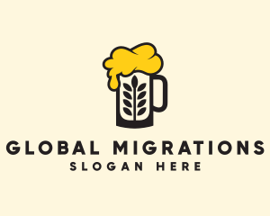 Barley Beer Mug logo design