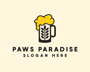 Barley Beer Mug logo design