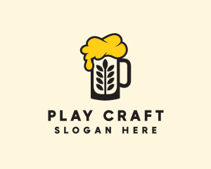 Barley Beer Mug logo design