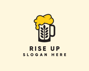 Barley Beer Mug logo design