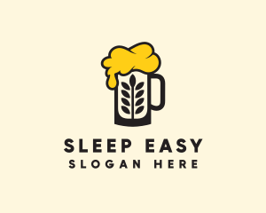 Barley Beer Mug logo design