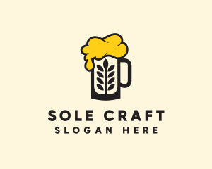 Barley Beer Mug logo design