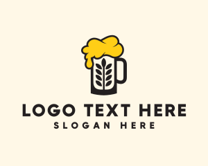 Gastro - Barley Beer Mug logo design