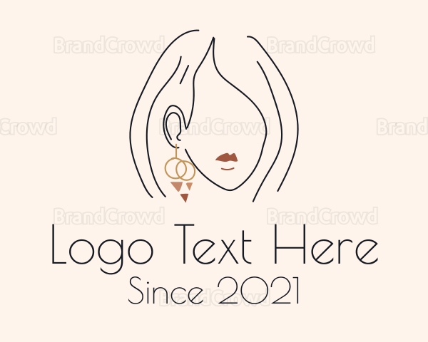 Stylist Dangling Earring Logo