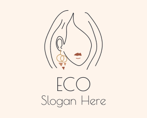 Stylist Dangling Earring  Logo
