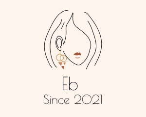 Couture - Stylist Dangling Earring logo design