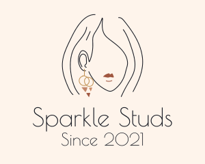 Earring - Stylist Dangling Earring logo design