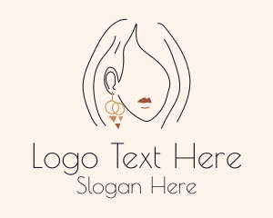 Stylist Dangling Earring  Logo