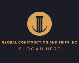 Architectural - Legal Pillar Column logo design