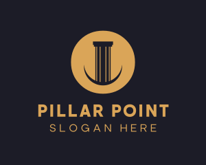Column - Legal Pillar Column logo design