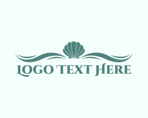 Coastline - Aqua Sea Shell logo design