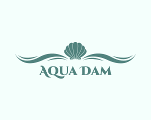 Aqua Sea Shell logo design