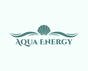 Aqua Sea Shell logo design