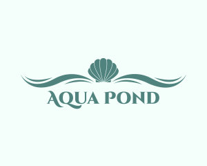 Aqua Sea Shell logo design