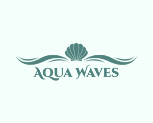 Aqua Sea Shell logo design